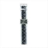BLACK & SILVER JEWELED WATCH