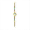 WOMEN'S GOLD COLOR CRYSTAL LINKS WATCH