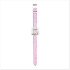 WOMEN'S SILVER CASE PINK BAND WATCH