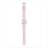WOMEN'S SILVER CASE PINK BAND WATCH