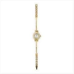 WOMEN'S GOLD CRYSTALS BANGLE WATCH