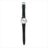 MEN'S WHITE DIAL LEATHER WATCH