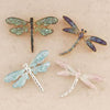SET OF 4 HAND-ENAMELED DRAGONFLY PINS
