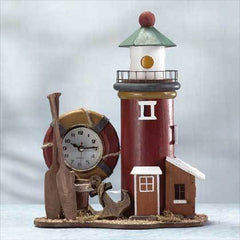 LIGHTHOUSE LIGHT WITH CLOCK